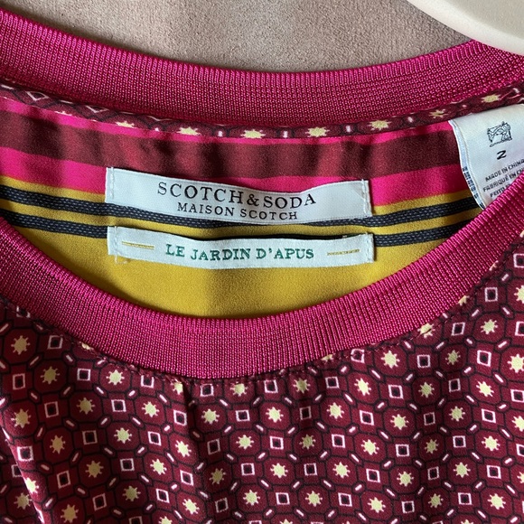 SCOTCH & SODA multi-print t-shirt. Size M. - Picture 4 of 4